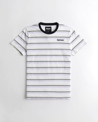 Белая футболка - мужская футболка Hollister