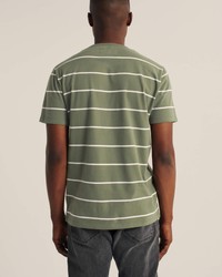 Зеленая футболка - мужская футболка Abercrombie & Fitch