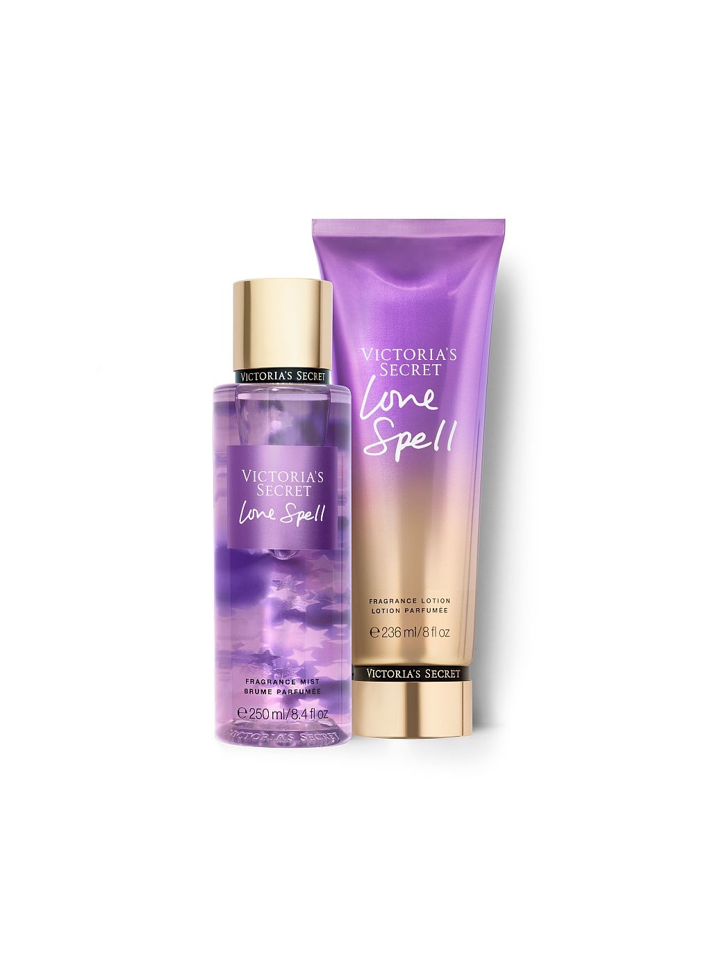 Подарочный набор Victoria's Secret Love spell (Fragrance Mist/Nourishing Hand & Body Lotion), 250 мл / 236 мл, 250 мл / 236 мл