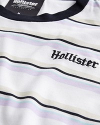 Белая футболка - мужская футболка Hollister, M, M