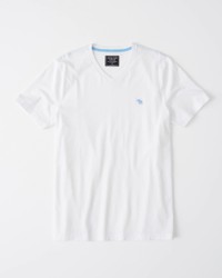Белая футболка - мужская футболка Abercrombie & Fitch, L, L