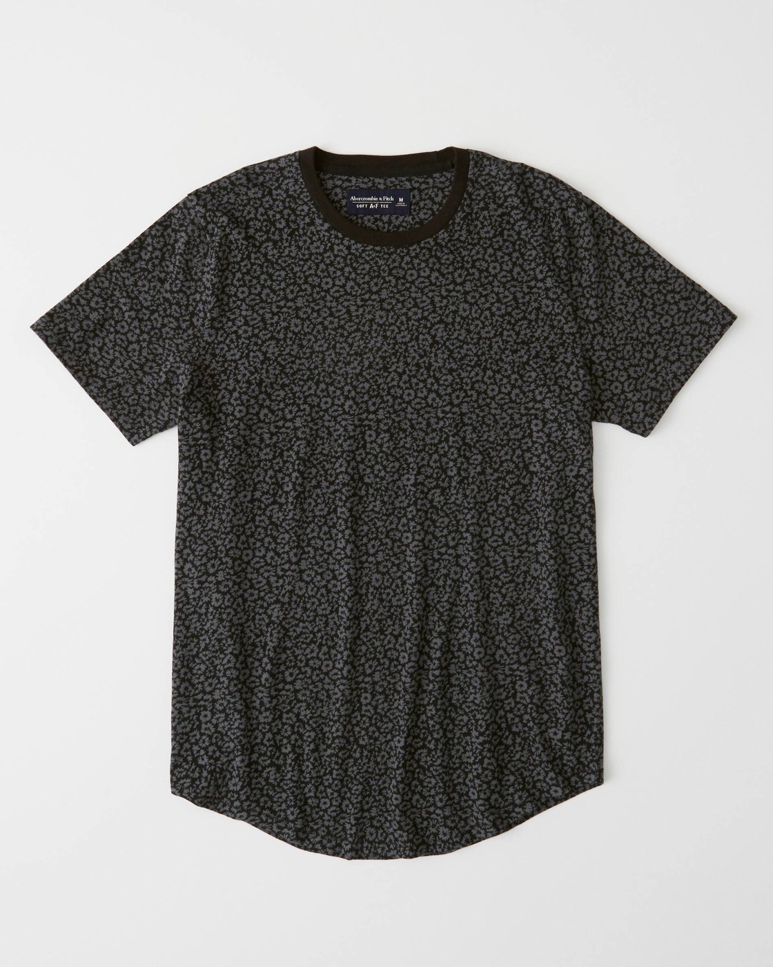 Черная футболка - мужская футболка Abercrombie & Fitch, XL, XL