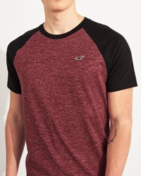 Красная футболка - мужская футболка Hollister, L, L