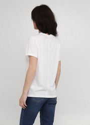 Белая футболка - женская футболка Abercrombie & Fitch, S, S