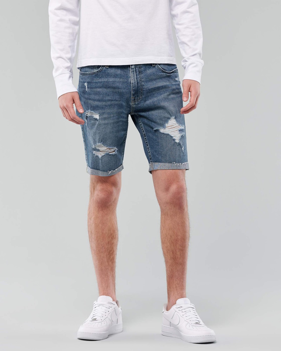 Шорты мужские - джинсовые шорты Hollister