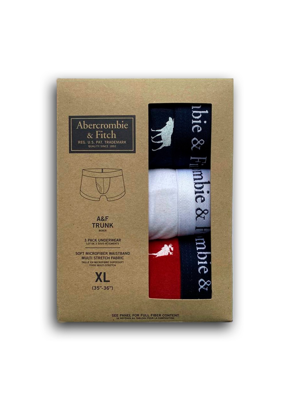 Набор нижнего белья Abercrombie & Fitch (3 шт.), XXL, XXL