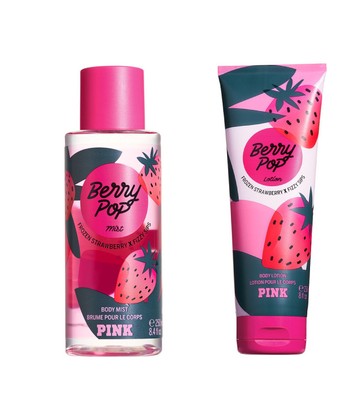 Подарочный набор Victoria's Secret PINK Berry Pop (Fresh-Pressed Body Mist/Fresh-Pressed Body Lotion), 250 мл / 236 мл, 250 мл / 236 мл