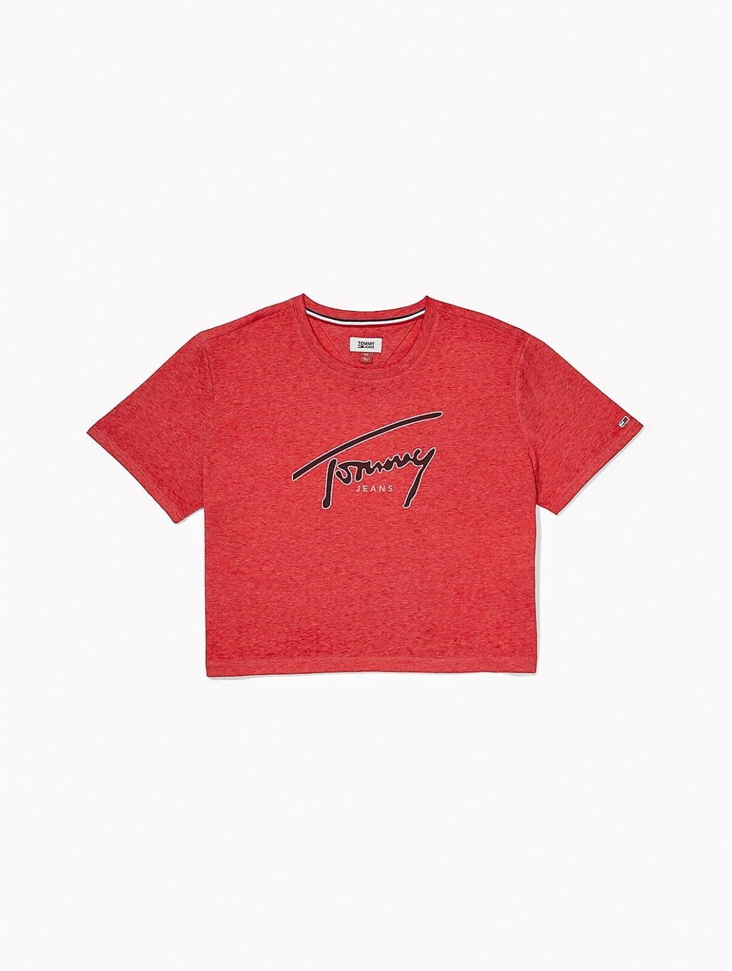 Красная футболка - женская футболка Tommy Hilfiger, L, L