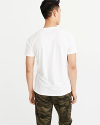 Белая футболка - мужская футболка Abercrombie & Fitch, XL, XL