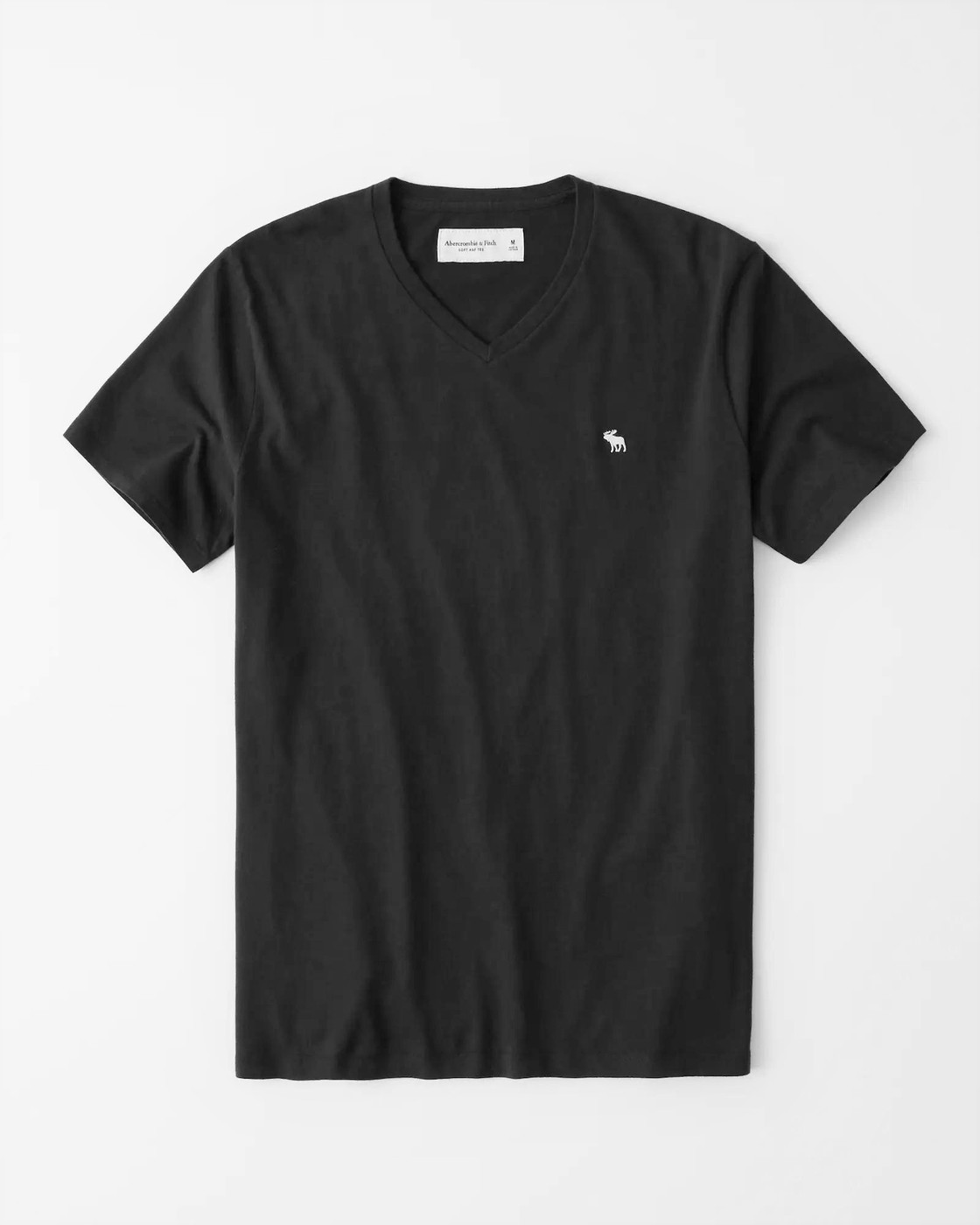 Черная футболка - мужская футболка Abercrombie & Fitch, XS, XS