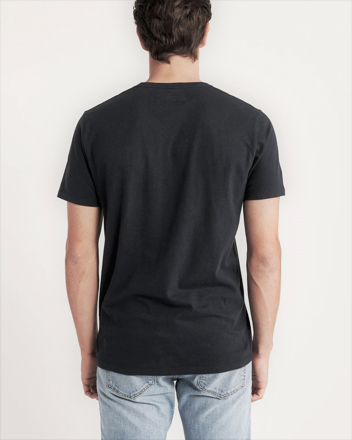 Черная футболка - мужская футболка Abercrombie & Fitch, XS, XS