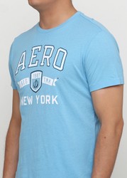 Голубая футболка - мужская футболка Aeropostale, L, L