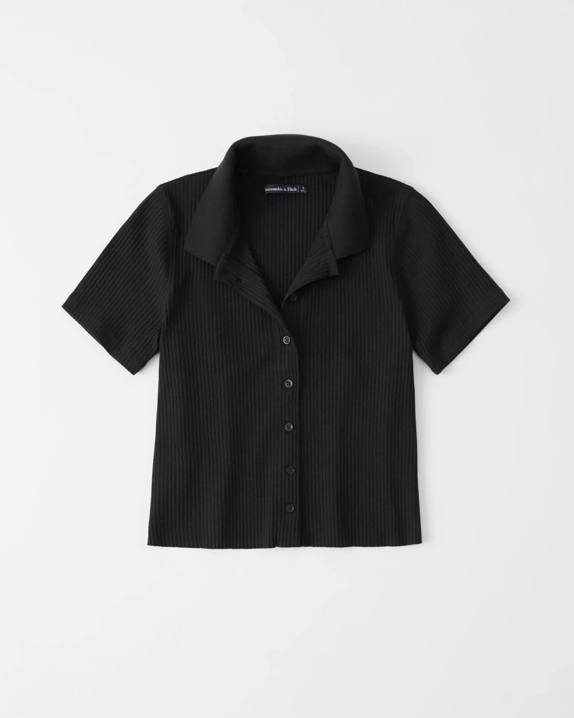 Черная блузка - женская блузка Abercrombie & Fitch, XS, XS