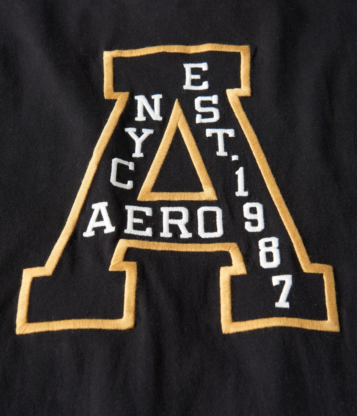 Черная футболка - мужская футболка Aeropostale