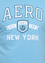 Голубая футболка - мужская футболка Aeropostale, M, M