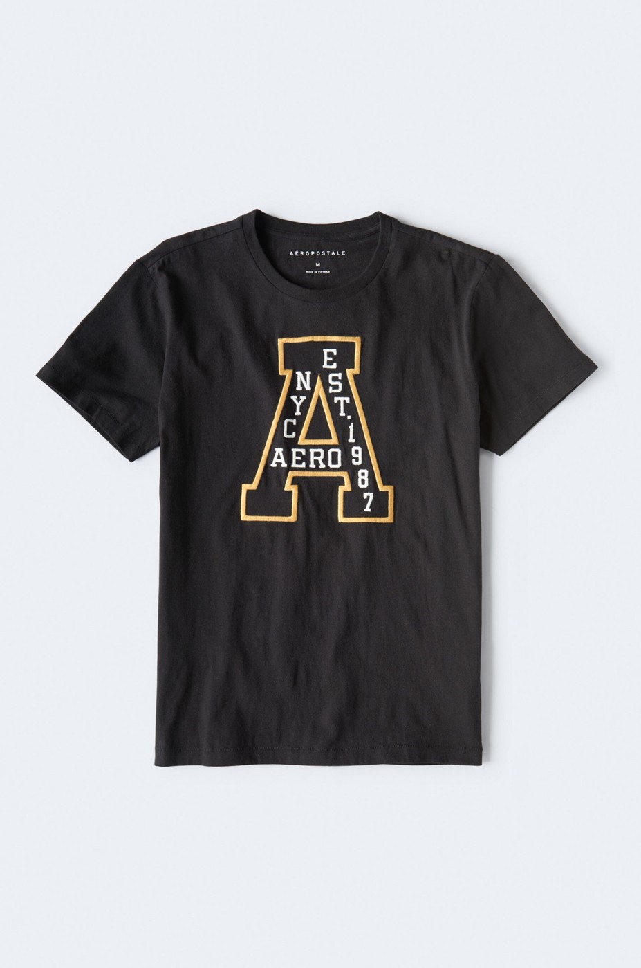 Черная футболка - мужская футболка Aeropostale