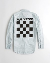 Мужская рубашка - рубашка Hollister, M, M