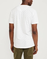Белая футболка - мужская футболка Abercrombie & Fitch, S, S