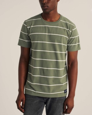 Зеленая футболка - мужская футболка Abercrombie & Fitch, S, S
