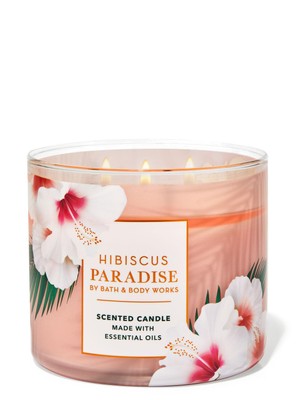 Свеча ароматическая Bath & Body Works HIBISCUS PARADISE, 411 г, 411 г