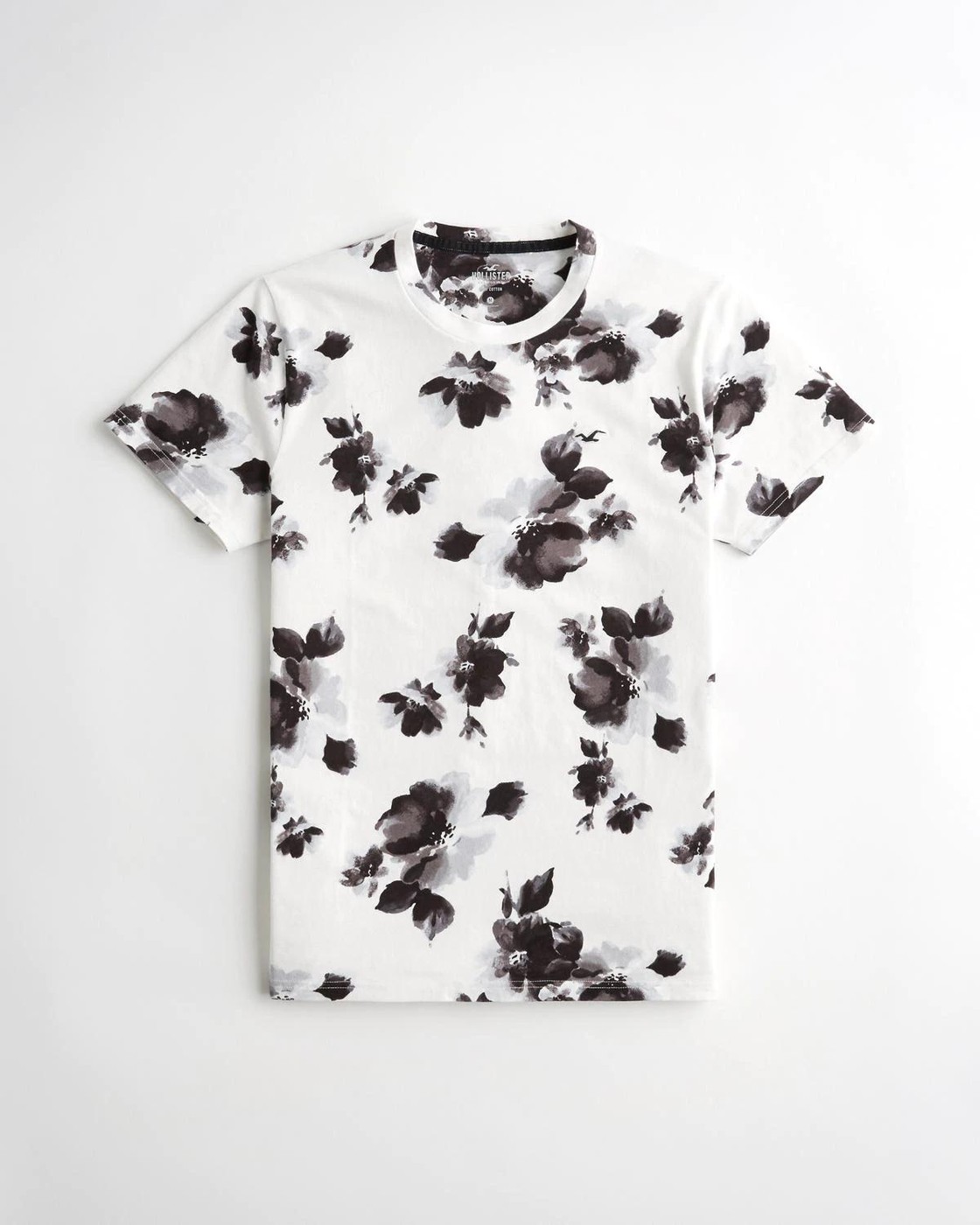 Белая футболка - мужская футболка Hollister, L, L