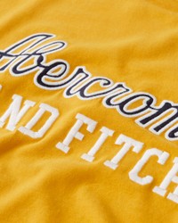 Желтая футболка - мужская футболка Abercrombie & Fitch, M, M
