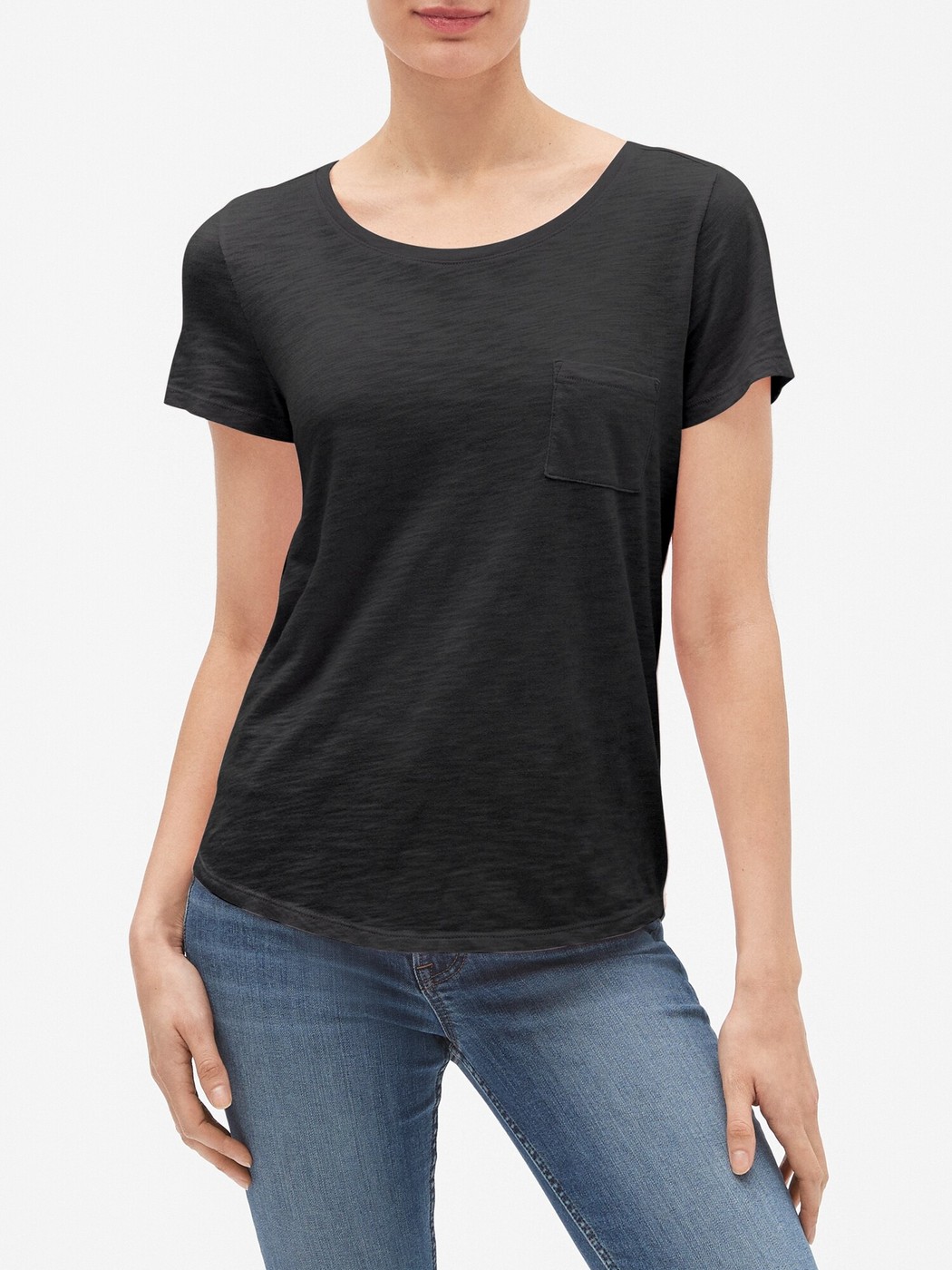 Черная футболка - женская футболка GAP