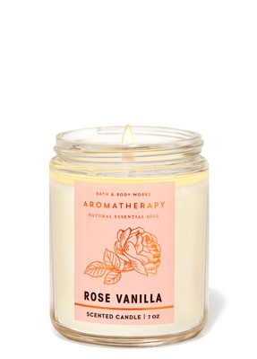 Свеча ароматическая Bath & Body Works ROSE VANILLA, 198 г, 198 г