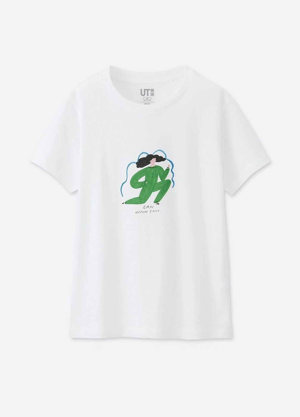 Белая футболка - женская футболка Uniqlo