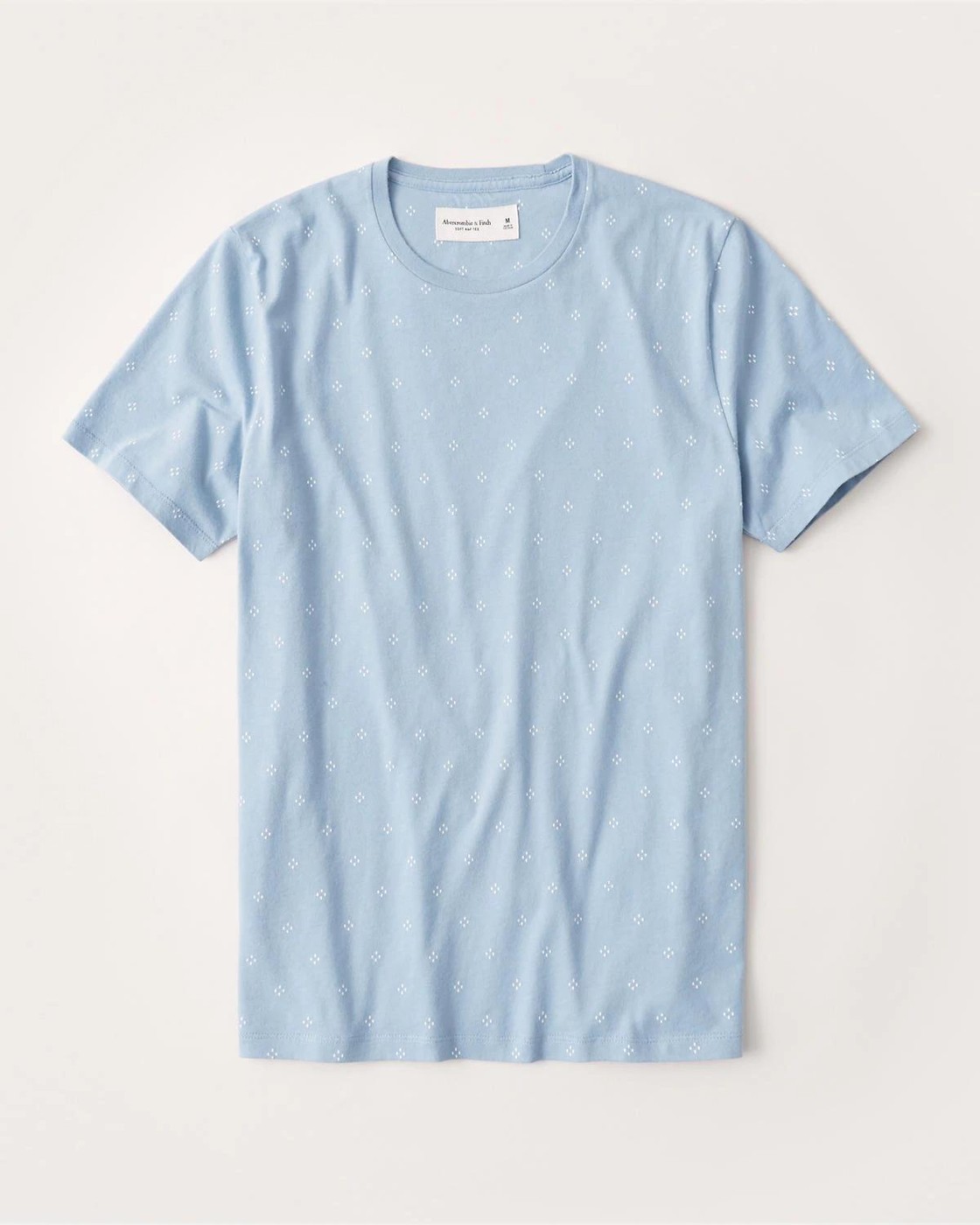 Голубая футболка - мужская футболка Abercrombie & Fitch, XL, XL