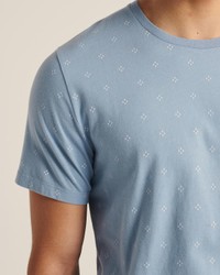 Голубая футболка - мужская футболка Abercrombie & Fitch, S, S