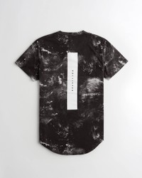 Черная футболка - мужская футболка Hollister, M, M