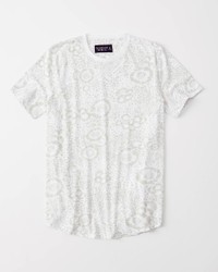 Белая футболка - мужская футболка Abercrombie & Fitch, M, M