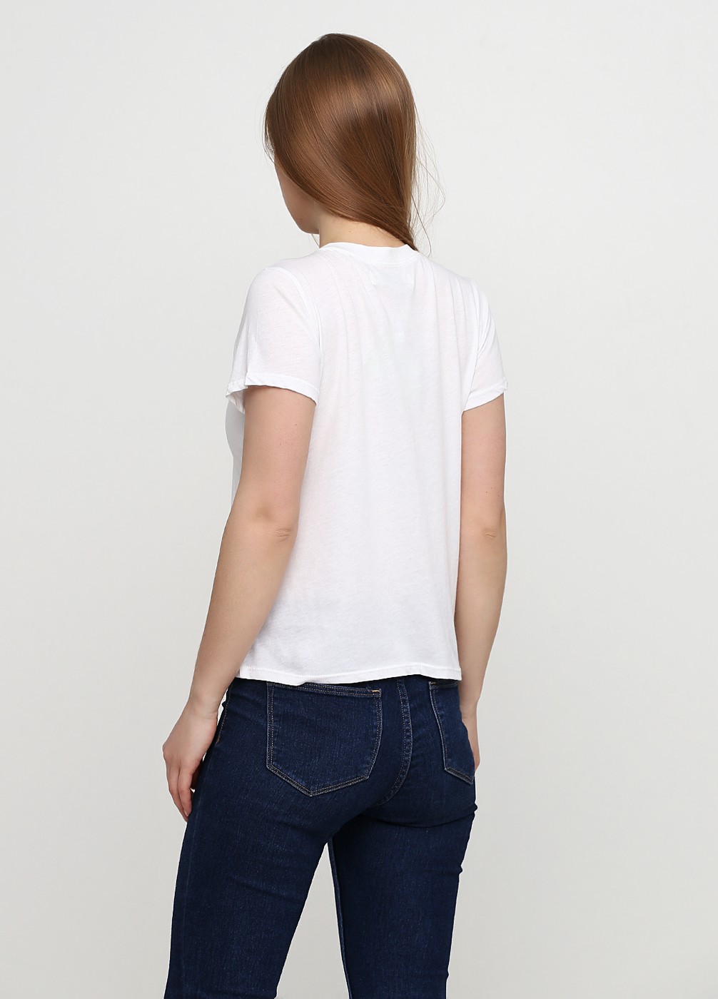 Белая футболка - женская футболка Abercrombie & Fitch