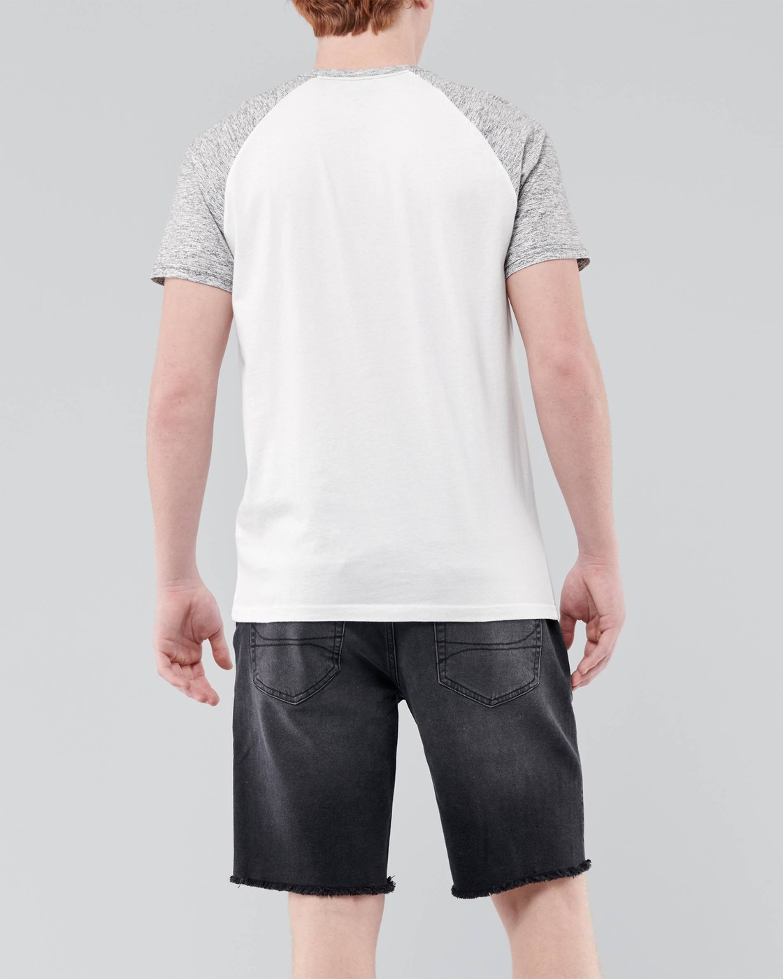 Белая футболка - мужская футболка Hollister