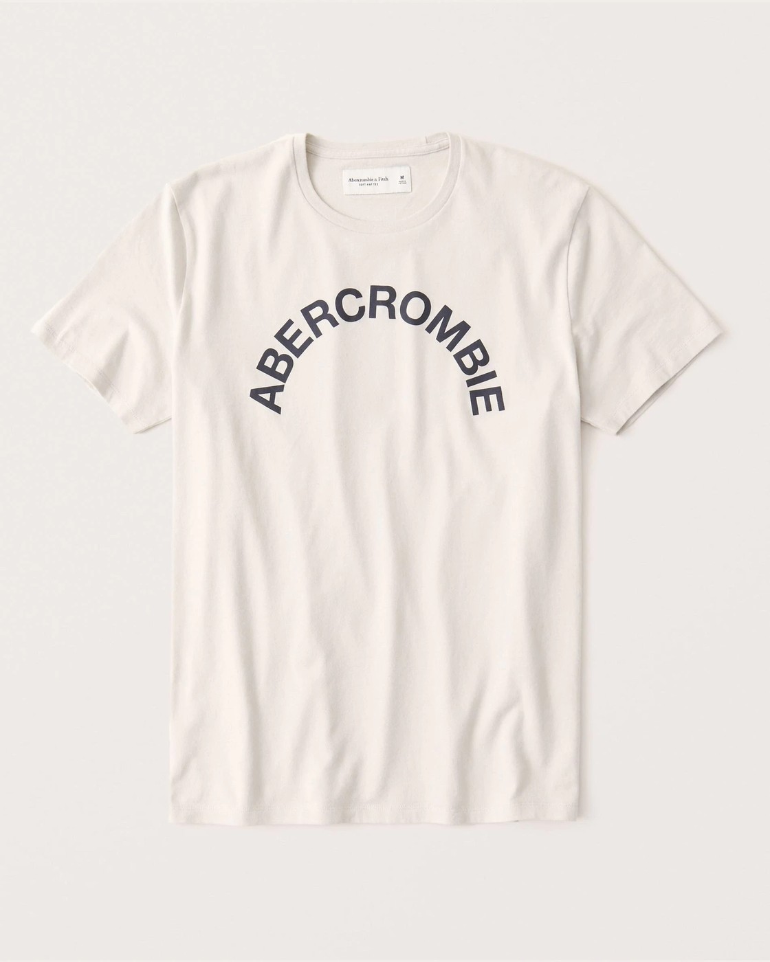Бежевая футболка - мужская футболка Abercrombie & Fitch