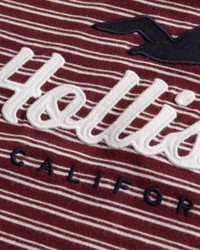 Бордовая футболка - женская футболка Hollister