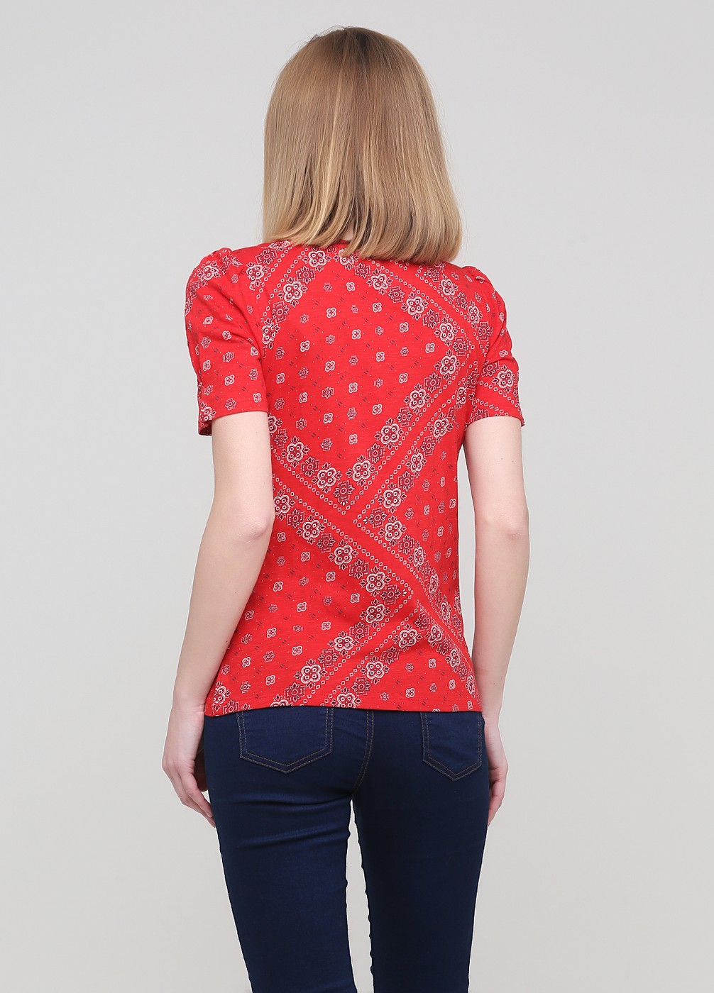 Красная футболка - женская футболка Tommy Hilfiger