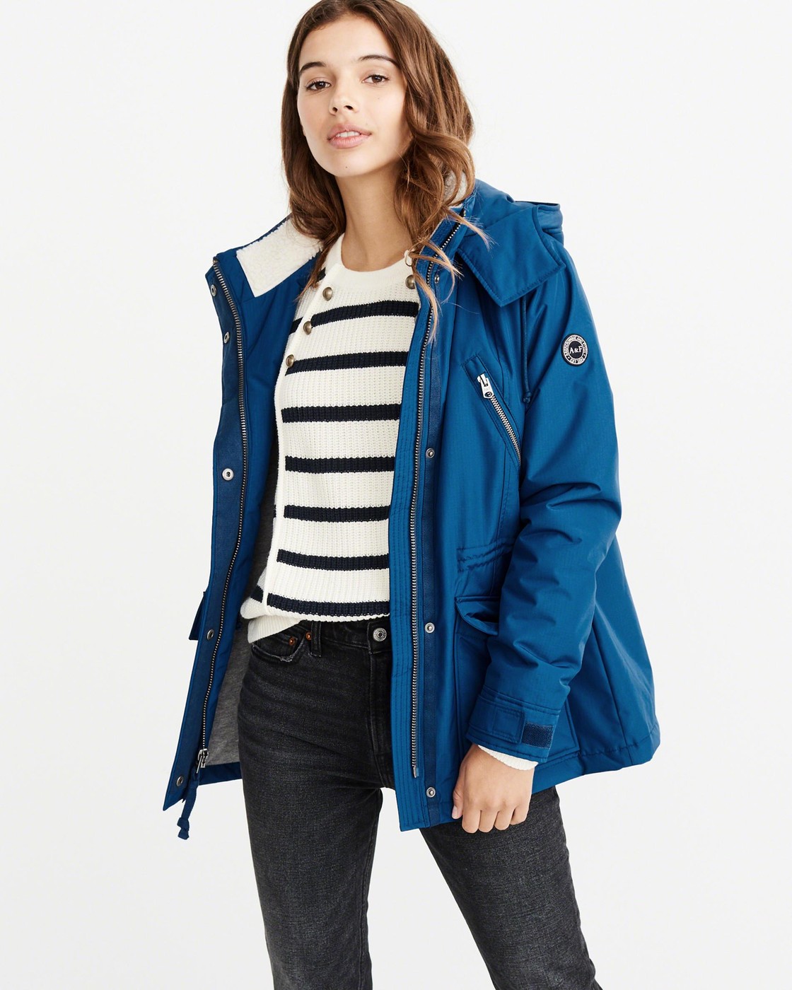 Куртка зимняя - женская куртка Abercrombie & Fitch, S, S