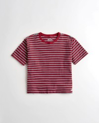 Красная футболка - женская футболка Hollister, M, M