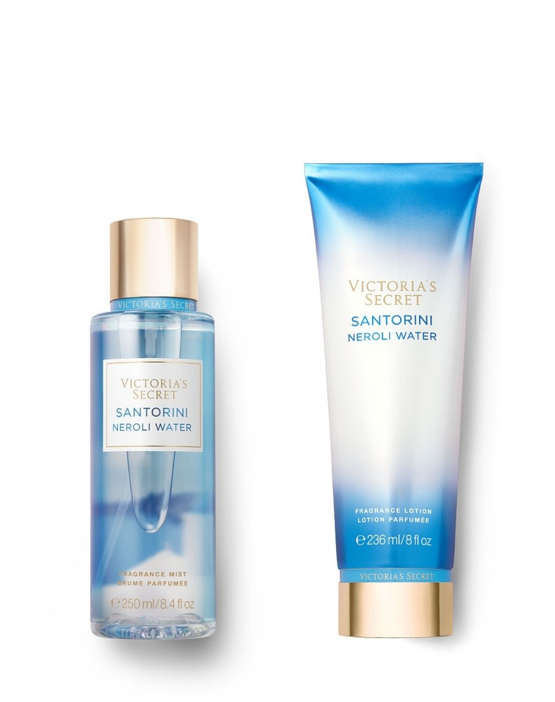 Подарочный набор Victoria's Secret Santorini Neroli Water (Fragrance Mist/Fragrance Nourishing Hand & Body Lotion)